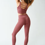 Cloud U Back Active Bra Tank-Rosewood - Ana Patricia Boutique