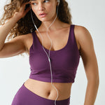 Cloud U Back Active Bra Tank-Purple Iris - Ana Patricia Boutique