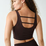 Cloud U Back Active Bra Tank-Coffee - Ana Patricia Boutique