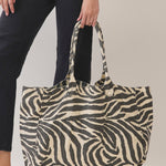 Zebra Canvas Tote - Ana Patricia Boutique