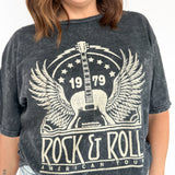 Rock N Roll Graphic Tee- Black