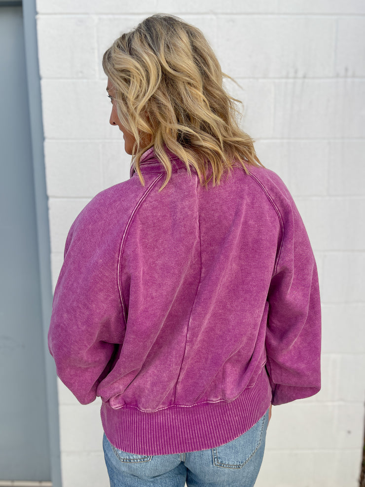 The Lexi Pullover- Plum