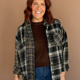 Two Tone Plaid Button Up