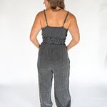 Mineral Wash Jumpsuit- Black - Ana Patricia Boutique