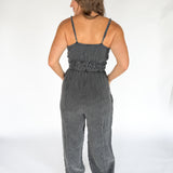Mineral Wash Jumpsuit- Black - Ana Patricia Boutique
