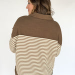 Slub Knit Top- Mocha - Ana Patricia Boutique