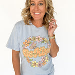 Be Kind Graphic Tee- Blue - Ana Patricia Boutique