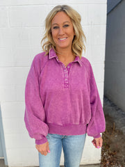 The Lexi Pullover- Plum