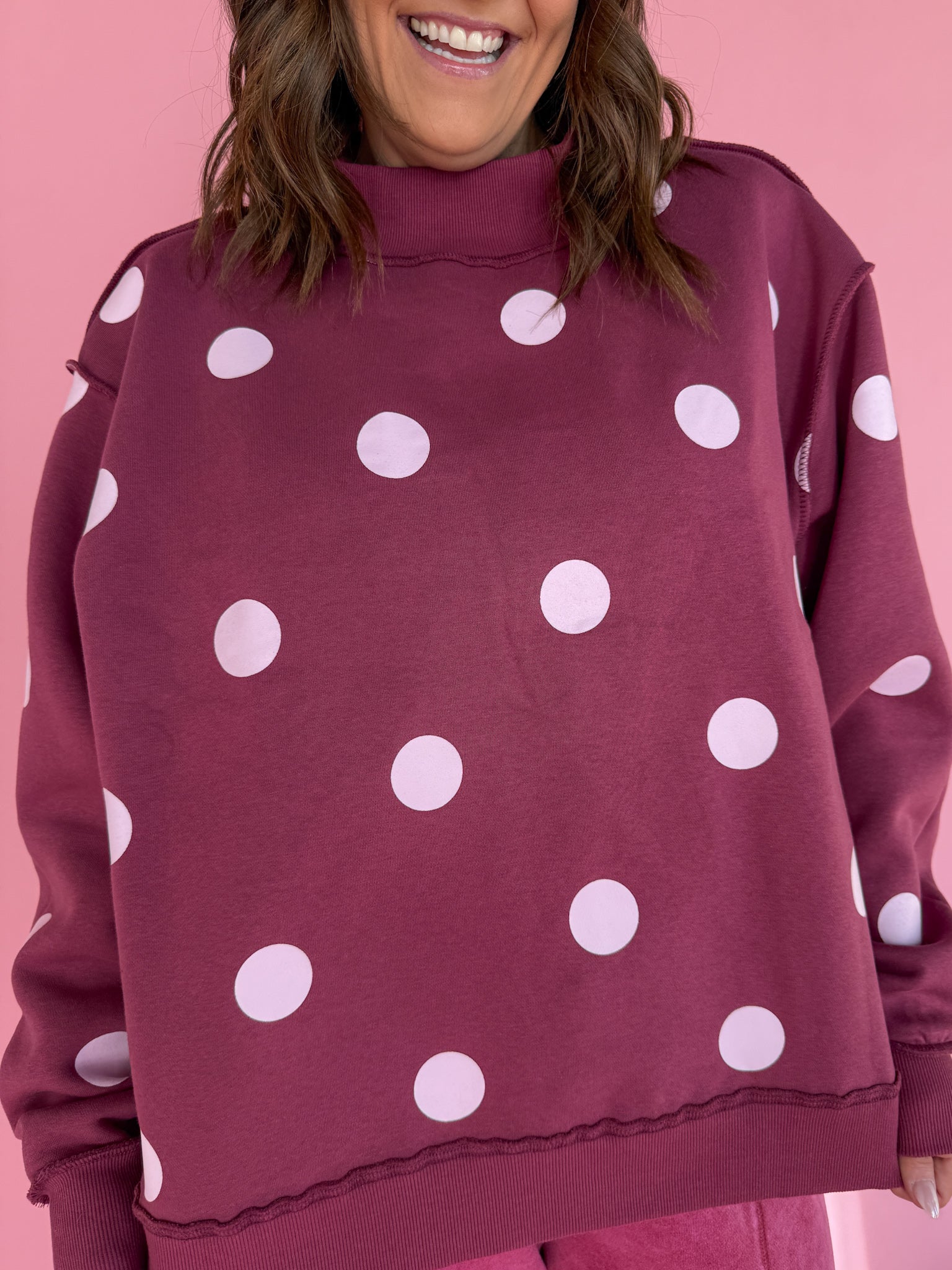 Praise God Reversible Mock Sweatshirt - Ana Patricia Boutique