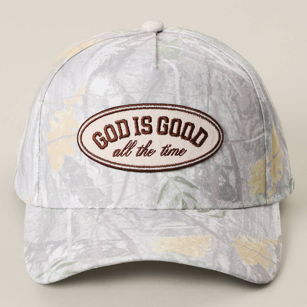 God is Good Camo Trucker Hat - Ana Patricia Boutique