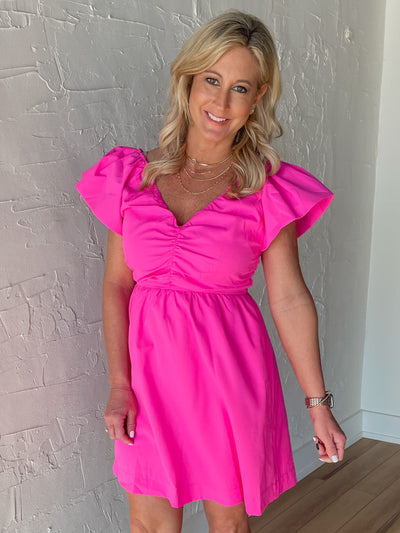 Dazzling Mini Dress- Pink