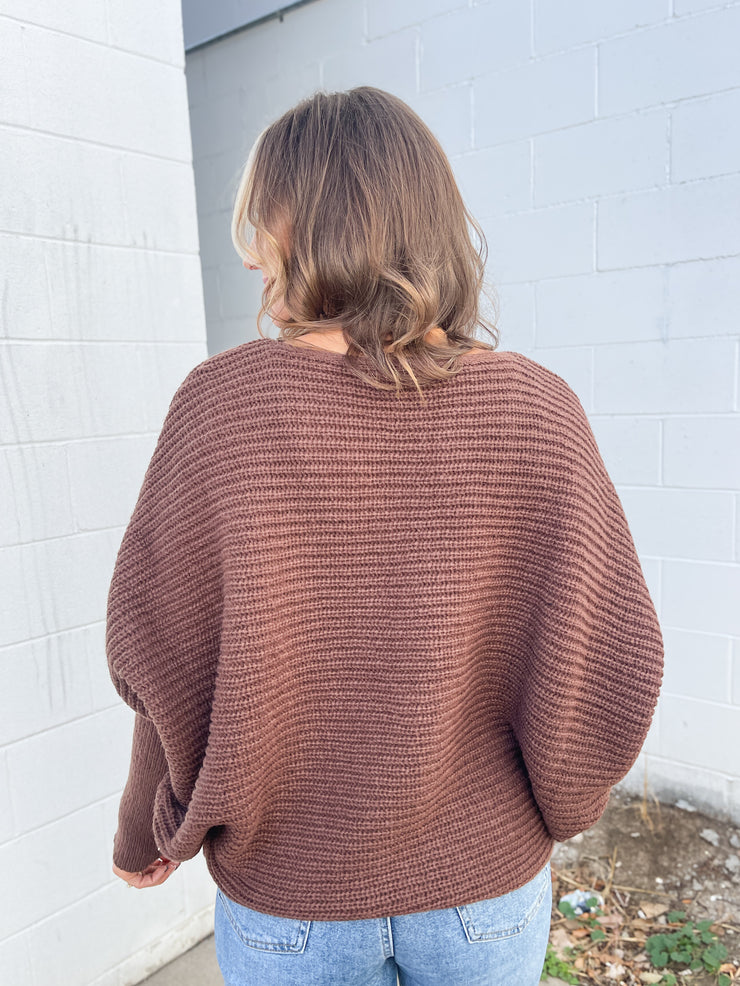 The Dani Sweater- Brown