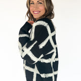 Black and White Check Sweater