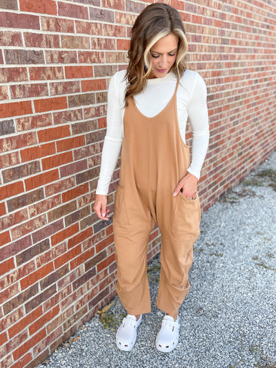 The Brenda Jumpsuit- Rust