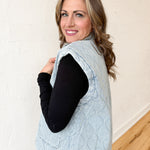Denim Quilted Vest - Ana Patricia Boutique