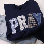 Pray Sweatshirt - Navy - Ana Patricia Boutique