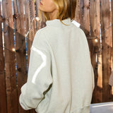 JESUS SAVES Reversible Mock Sweatshirt - Ana Patricia Boutique