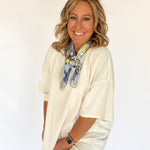 Mineral Wash Oversized Tee-Off White - Ana Patricia Boutique