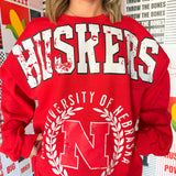 University of Nebraska Crewneck-Red