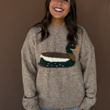 Sitting Mallard Duck Sweater