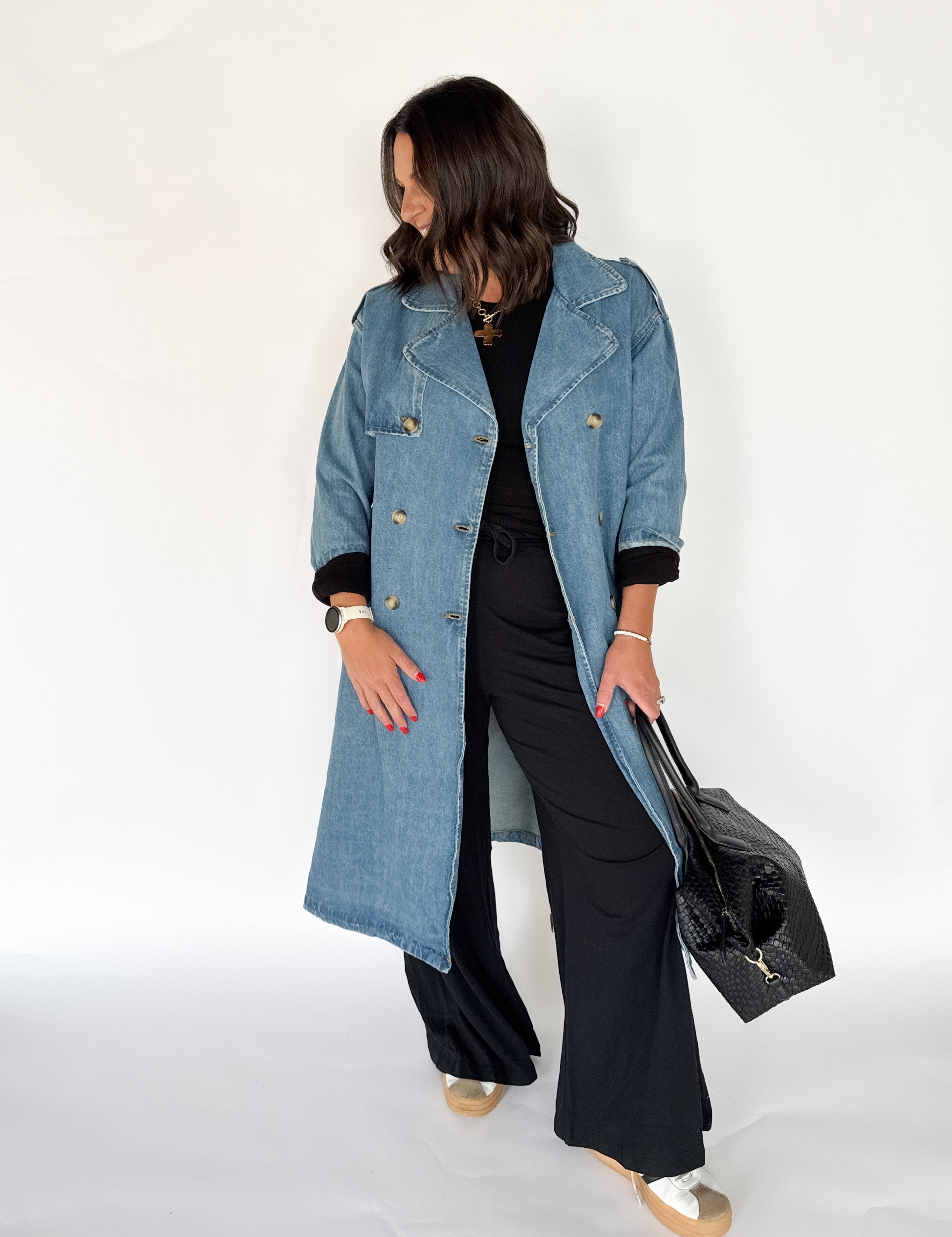 Denim Trench Coat - Ana Patricia Boutique