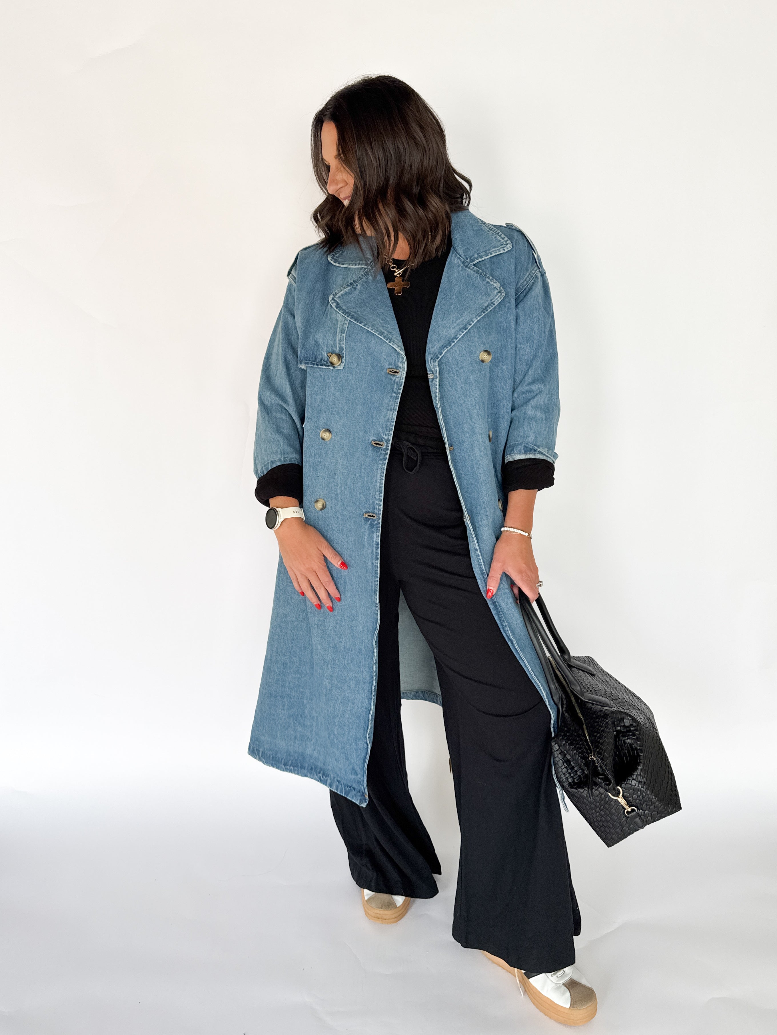 Denim Trench Coat - Ana Patricia Boutique