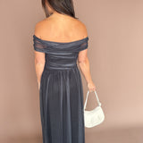 Off the Shoulder Polka Dot Dress