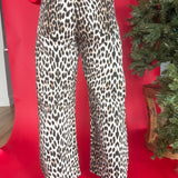 Leopard Barrel Jeans