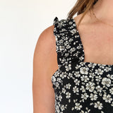 Ditsy Floral Dress- Black