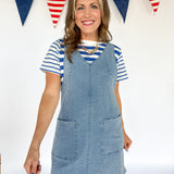Overall Dress- Denim