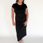 Scuba Midi Dress- Black - Ana Patricia Boutique