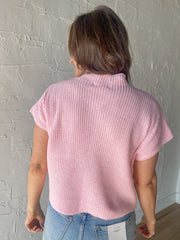 Blissful Knit Sweater- Pink