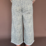 Leopard Print Elastic Band Pants