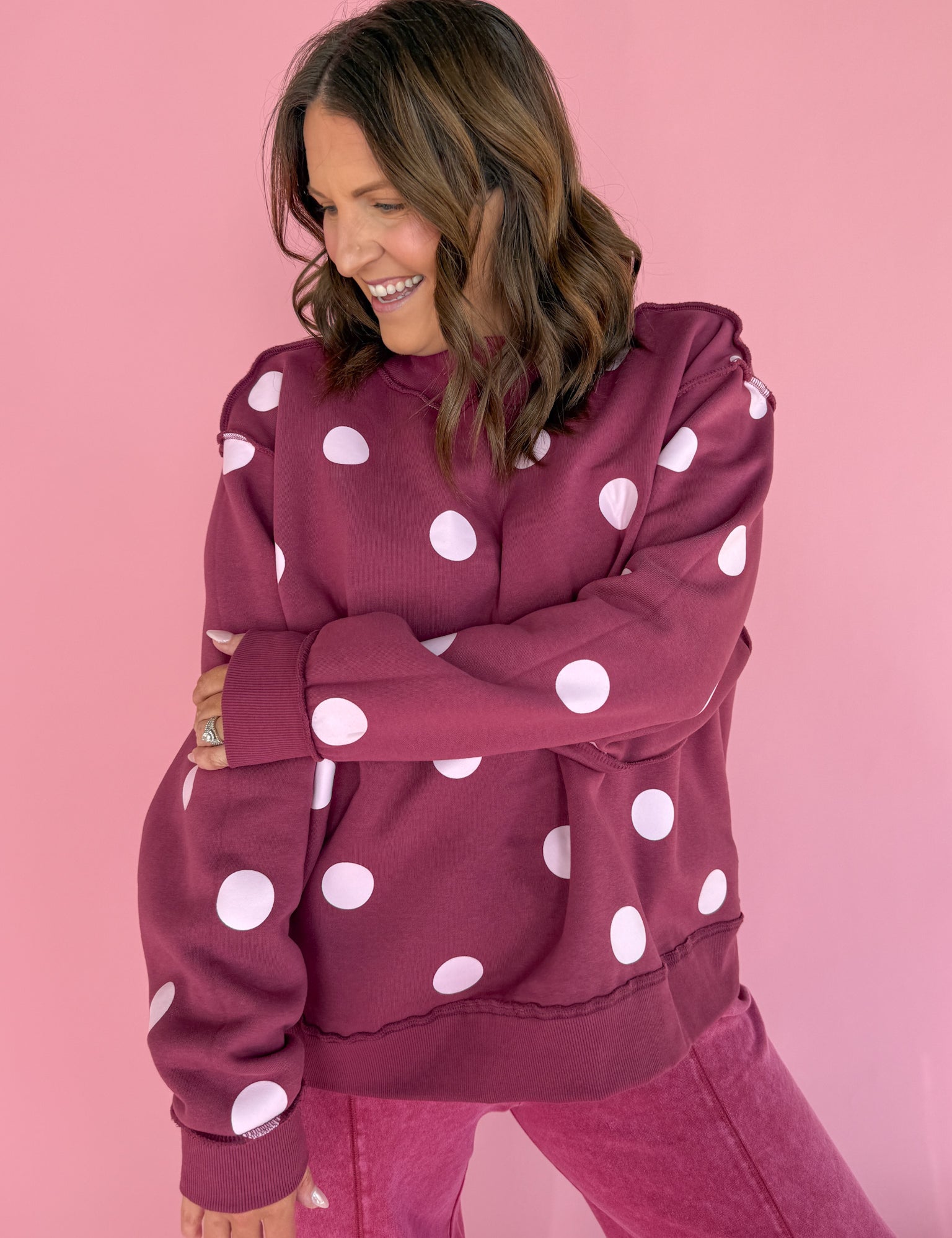 Praise God Reversible Mock Sweatshirt - Ana Patricia Boutique