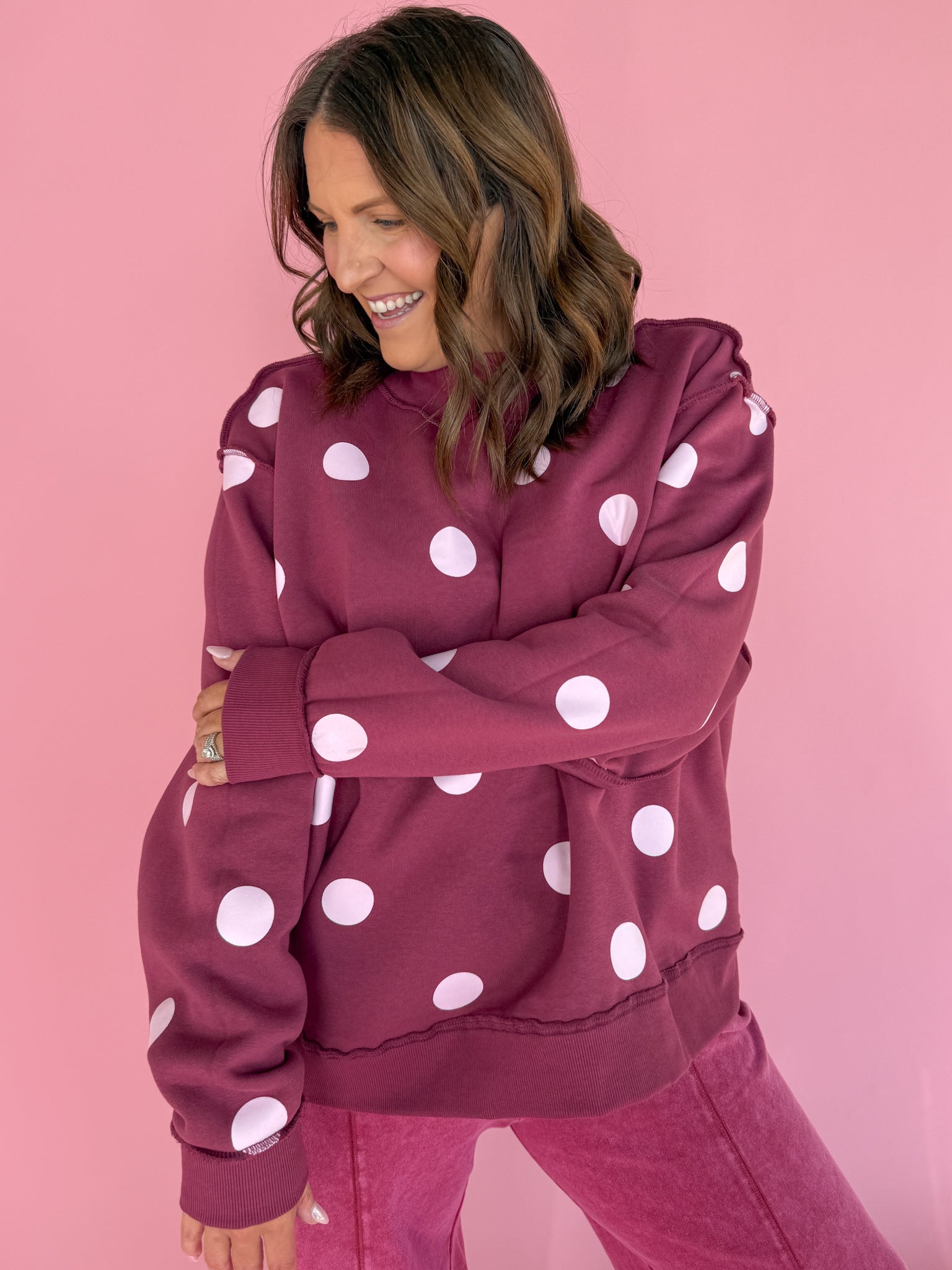 Praise God Reversible Mock Sweatshirt - Ana Patricia Boutique