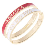 Nebraska Huskers Hinge Bangles