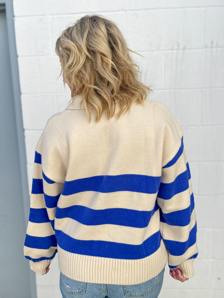 The Chrishall Sweater- Blue