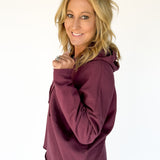 The Everyday Hoodie-Dark Plum