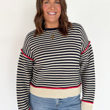 Navy Stripe Sweater
