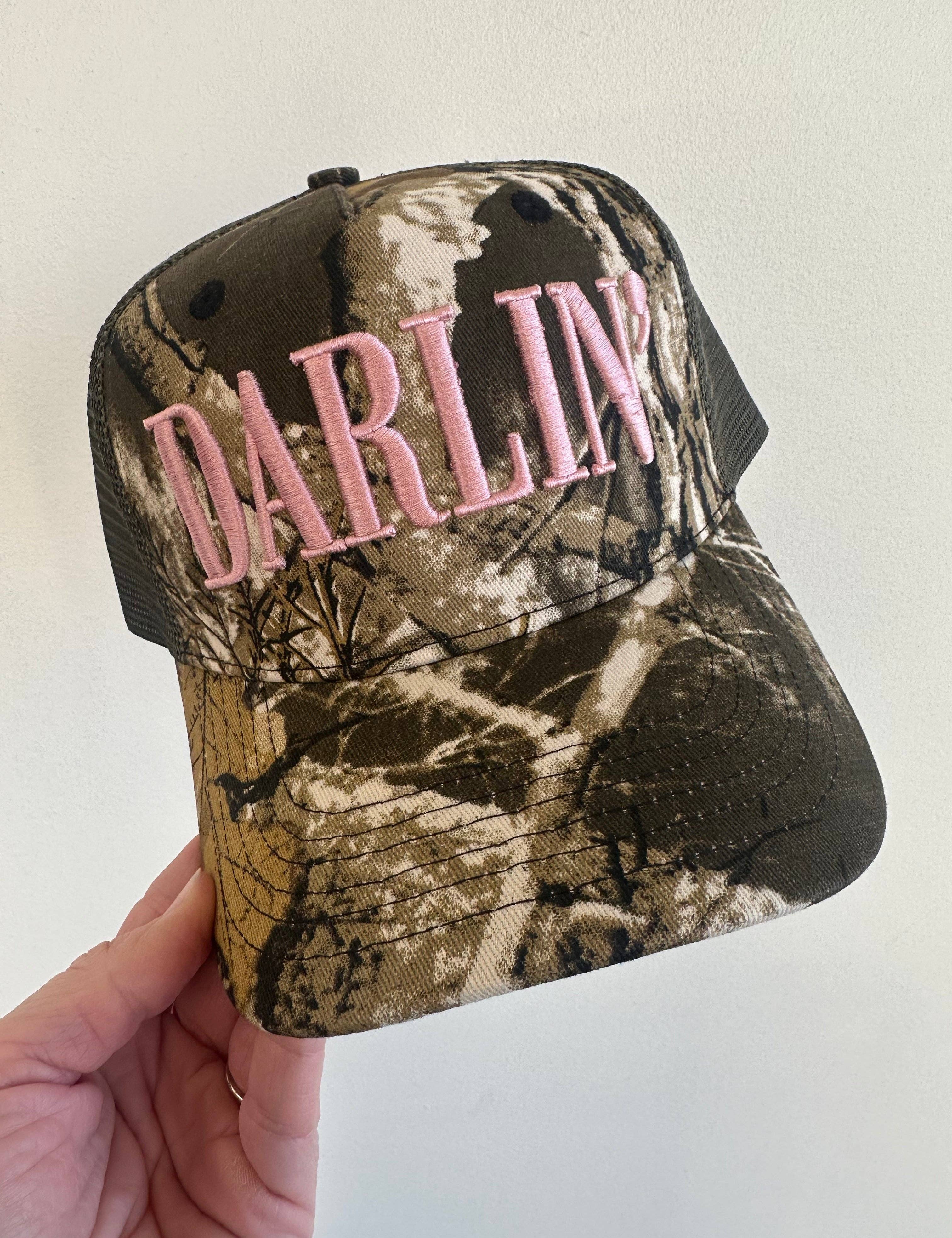DARLIN' Vintage Camo Trucker Hat - Ana Patricia Boutique