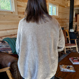 Oversized Mineral Crewneck- Chestnut