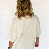 Mineral Wash Oversized Tee-Off White - Ana Patricia Boutique