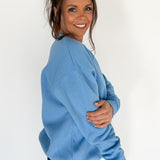 Crewneck Fleece-Blue
