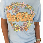 Be Kind Graphic Tee- Blue - Ana Patricia Boutique