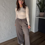 Seamless Ribbed Top- Oatmilk - Ana Patricia Boutique