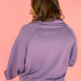 Scuba Half Zip Pullover- Lavender - Ana Patricia Boutique