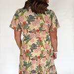 V Neck Flutter Sleeve Dress- Cream - Ana Patricia Boutique