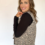 Leopard Tie Front Vest - Ana Patricia Boutique