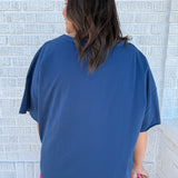 Stars & Stripes Patchwork Top- Blue - Ana Patricia Boutique