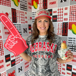 Huskers Camo Tee: Black/White - Ana Patricia Boutique